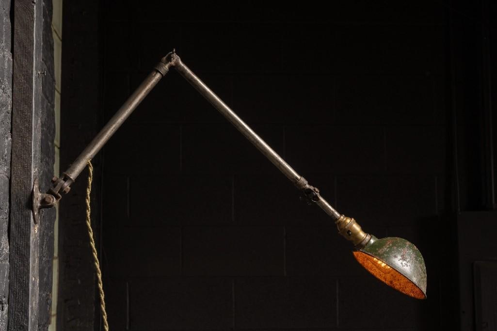 Antique Articulated Industrial Task Lamp by Ajusco (1 of 9)