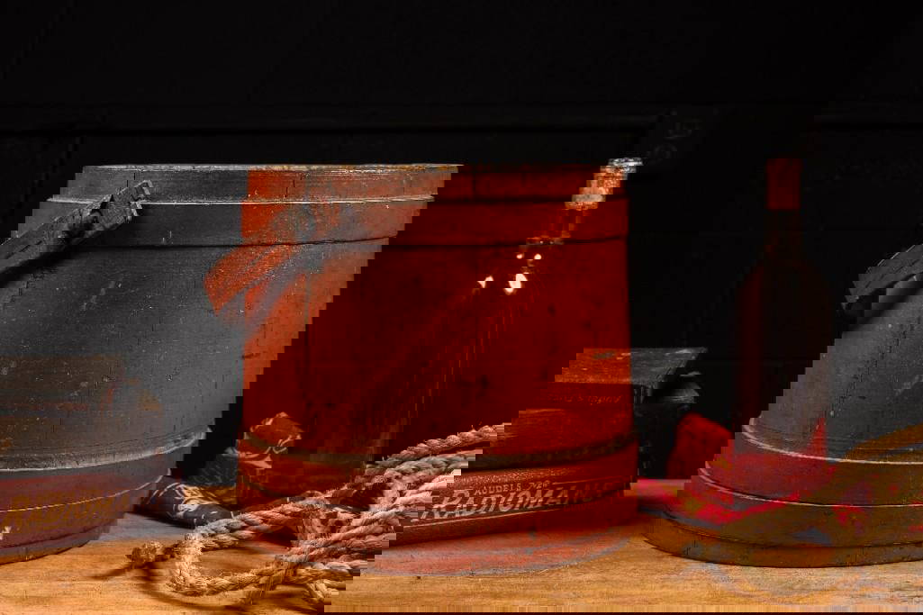 Early American Primitive Firkin Bucket Auction