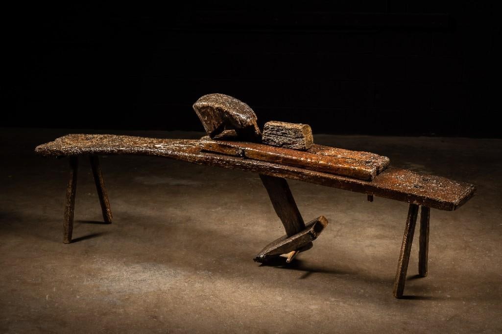 Antique Primitive Wooden Shaving Horse (1 of 11)