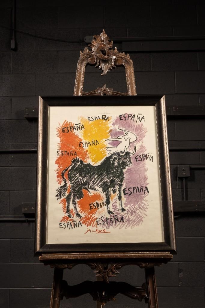 España Pablo Picasso Offset Print: **For an in-house shipping quote, please reach out to us at rockauctiongallery@gmail.com** Artist: Pablo Picasso (1881-1973) Medium: Offset on Paper Date: 1960 Movement/Style: Expressionist Dimensions