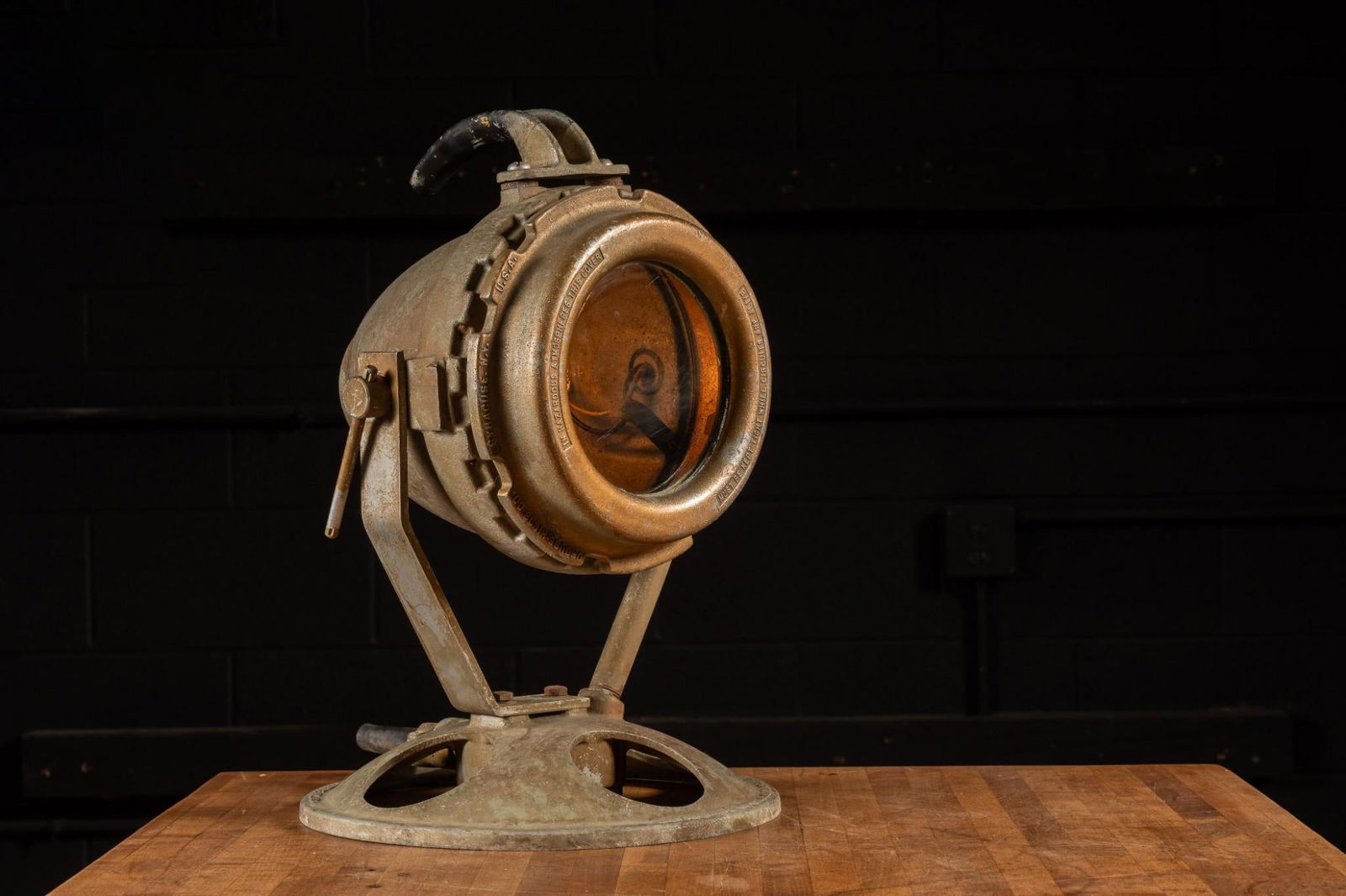 c. 1940s Crouse-Hinds Explosion Proof Spotlight (1 of 7)