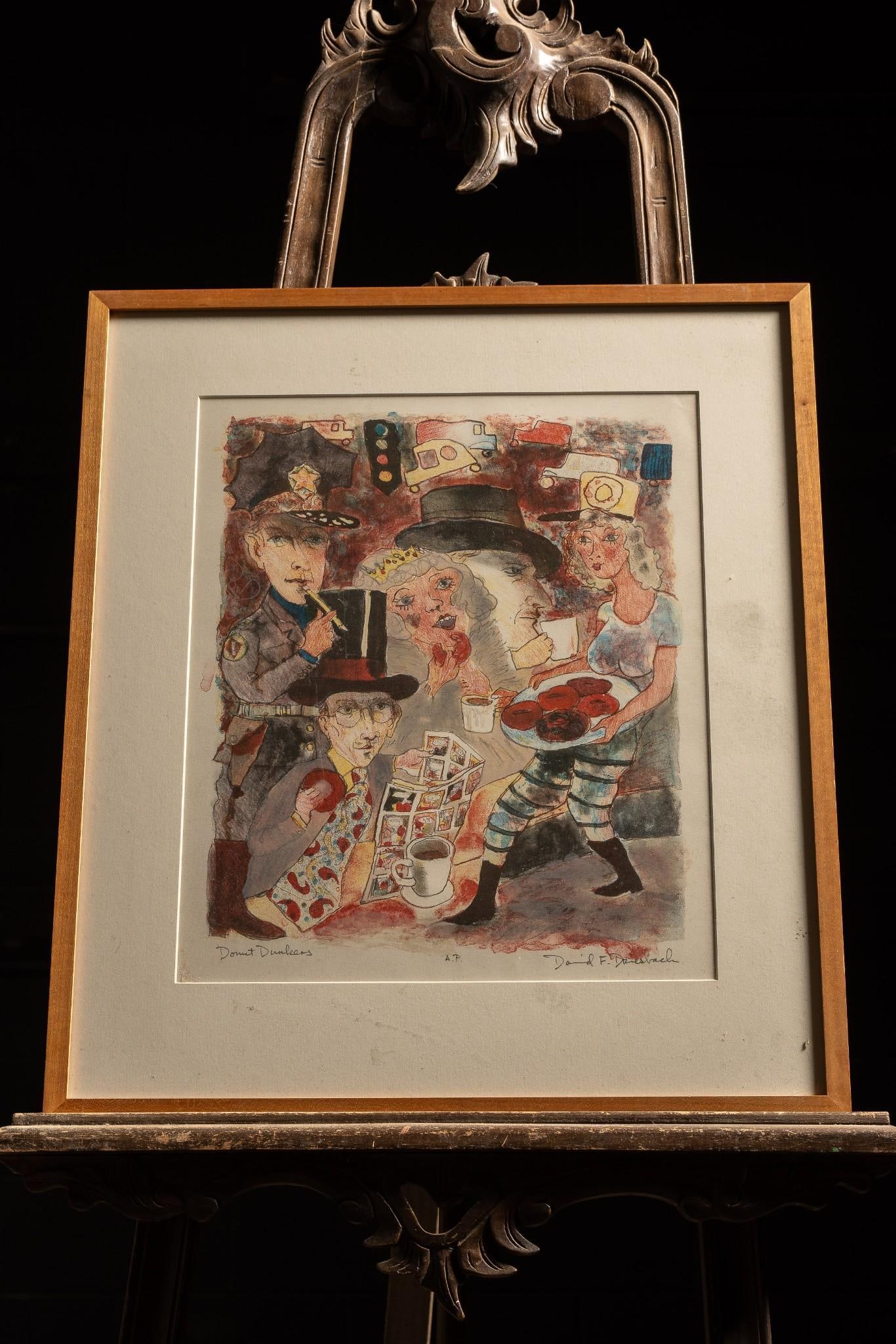 Donut Dunkers by David F. Driesbach, Colored Pencil and Watercolor (1 of 5)