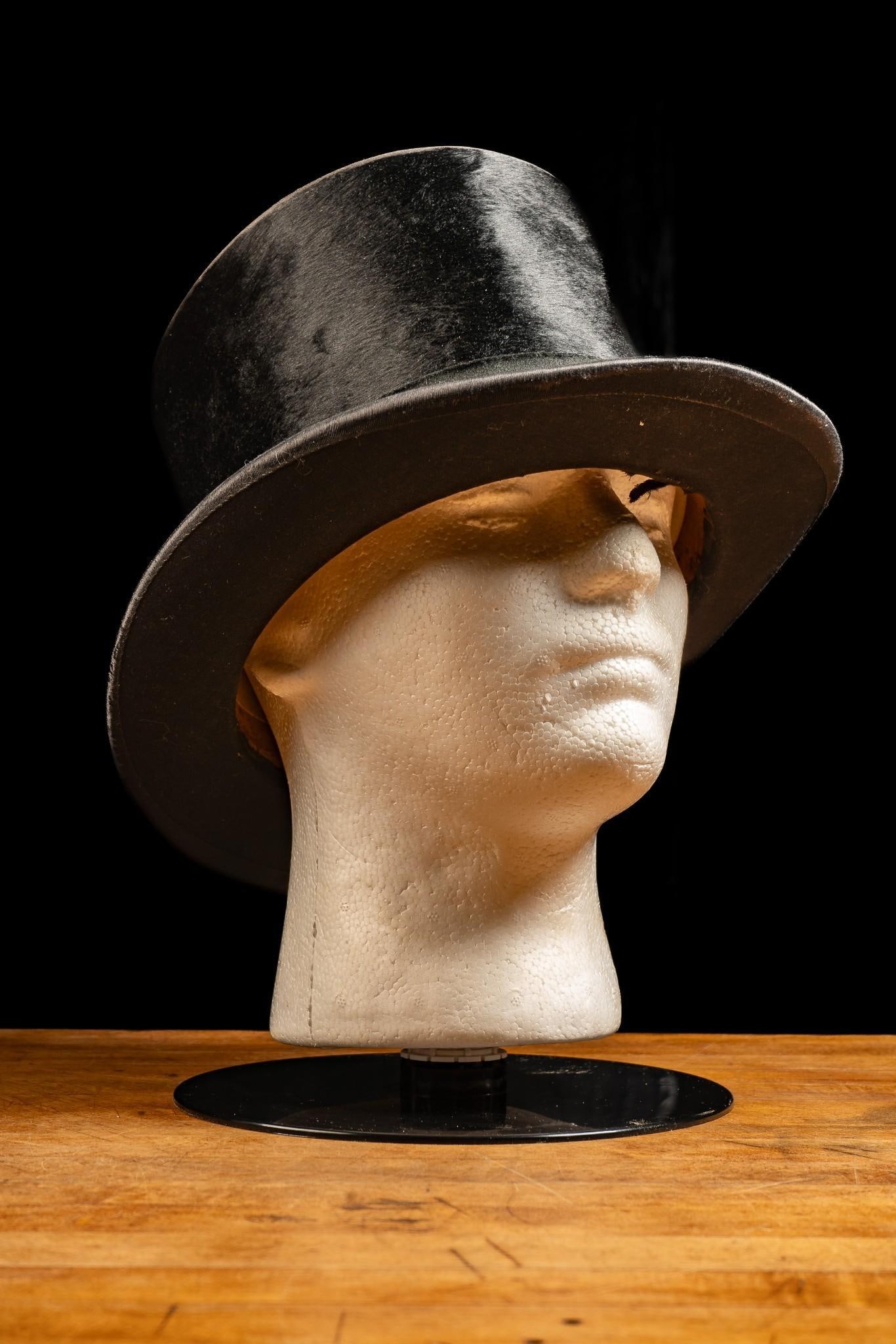 Early 20th Century Pollitt Mallin Hat Co. Beaver Stovepipe Hat (1 of 9)