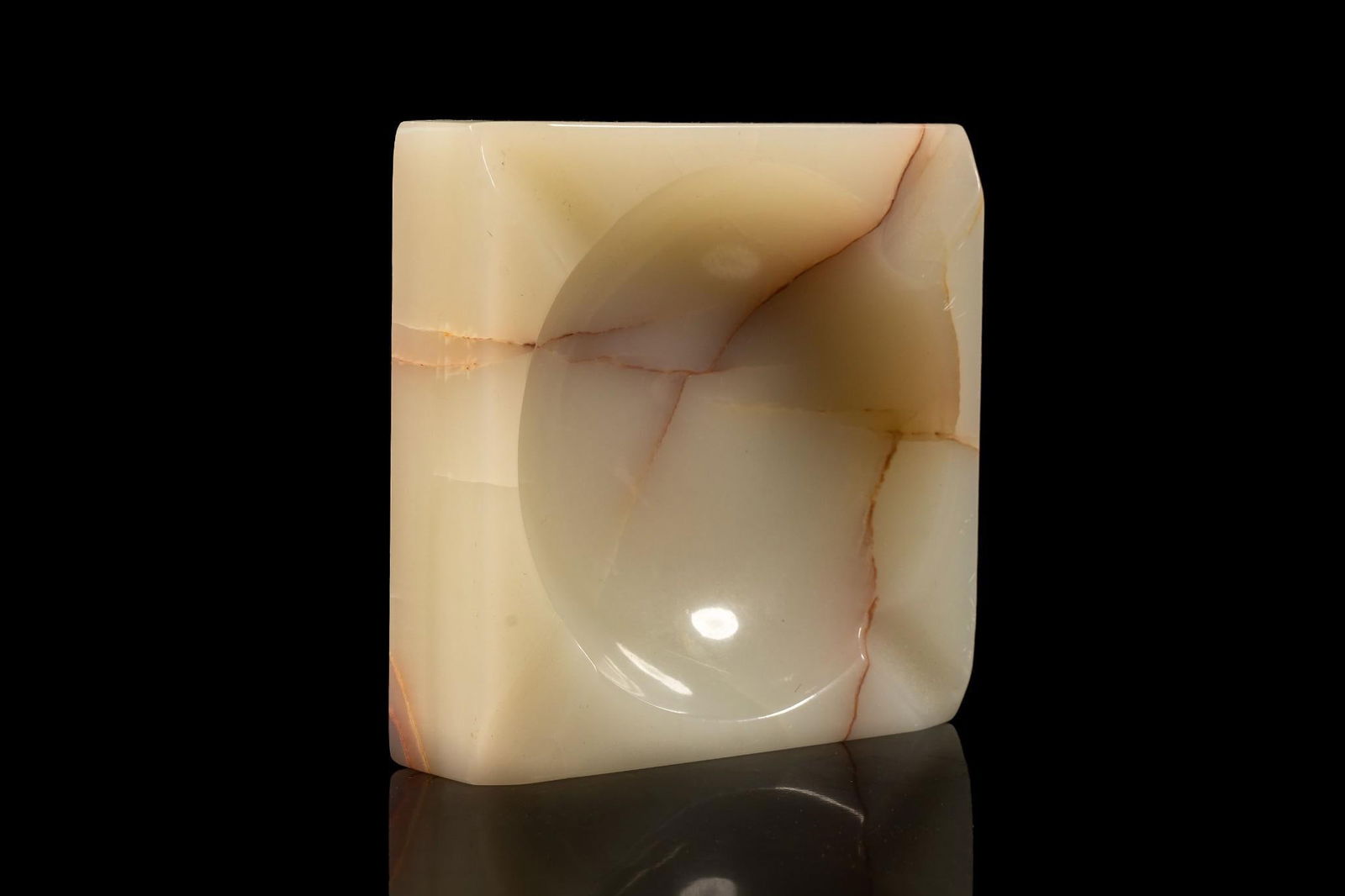 Large Square Marble Ashtray (1 of 5)