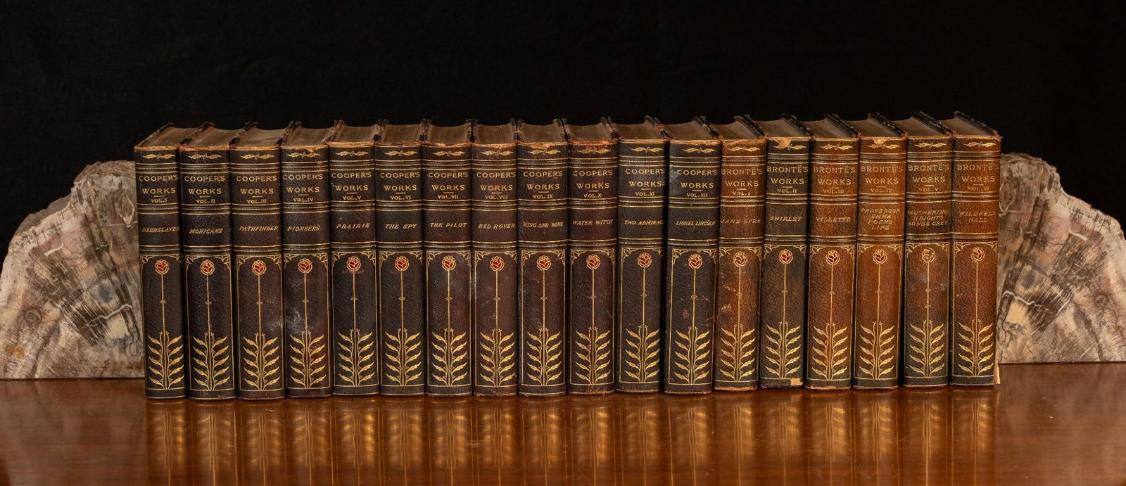 Leatherbound Works, James Fenimore Cooper; Charlotte Brontë Hardcover Sets (1 of 11)