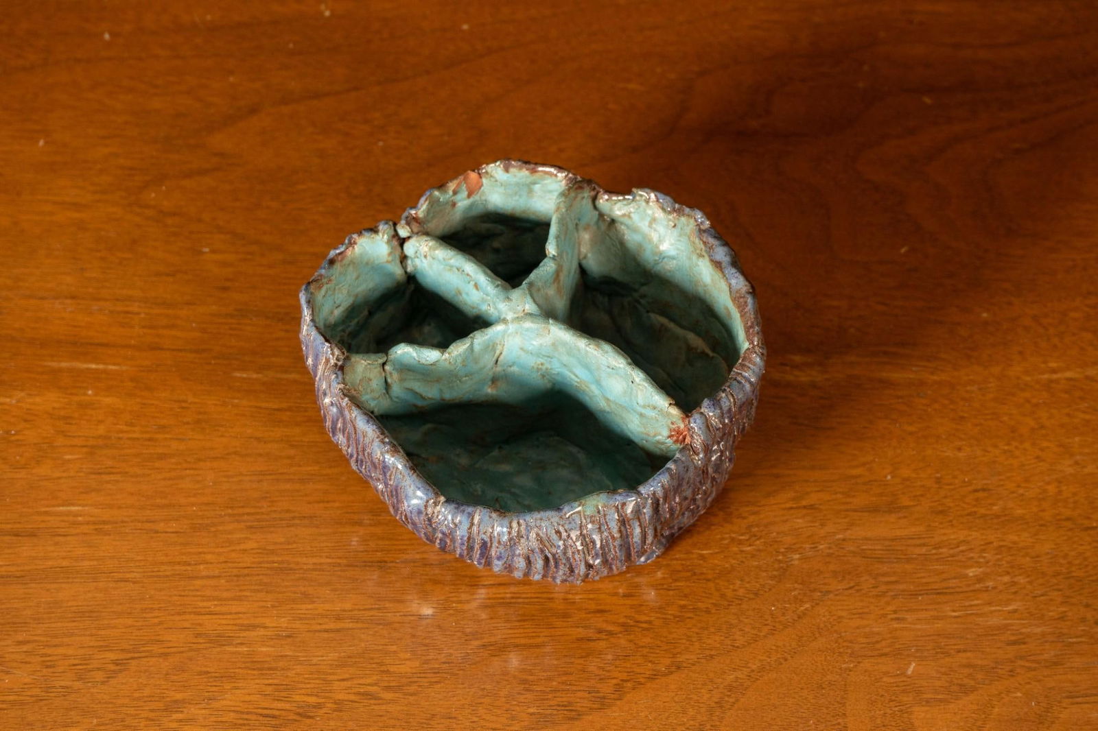 Small Handmade Peace Sign Ceramic Catchall (1 of 3)