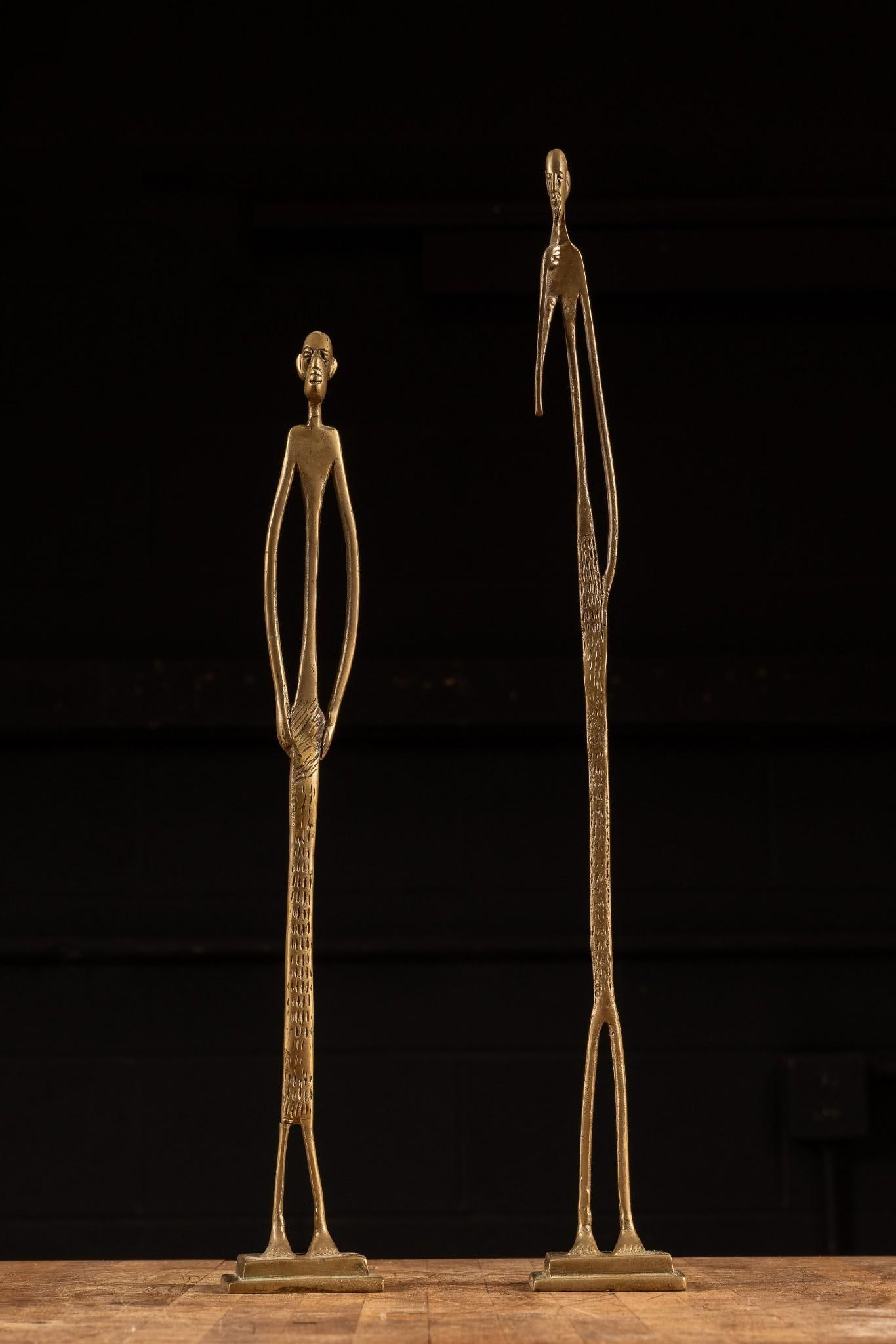 Pair of Brass Modernist African Sculptures (1 of 8)