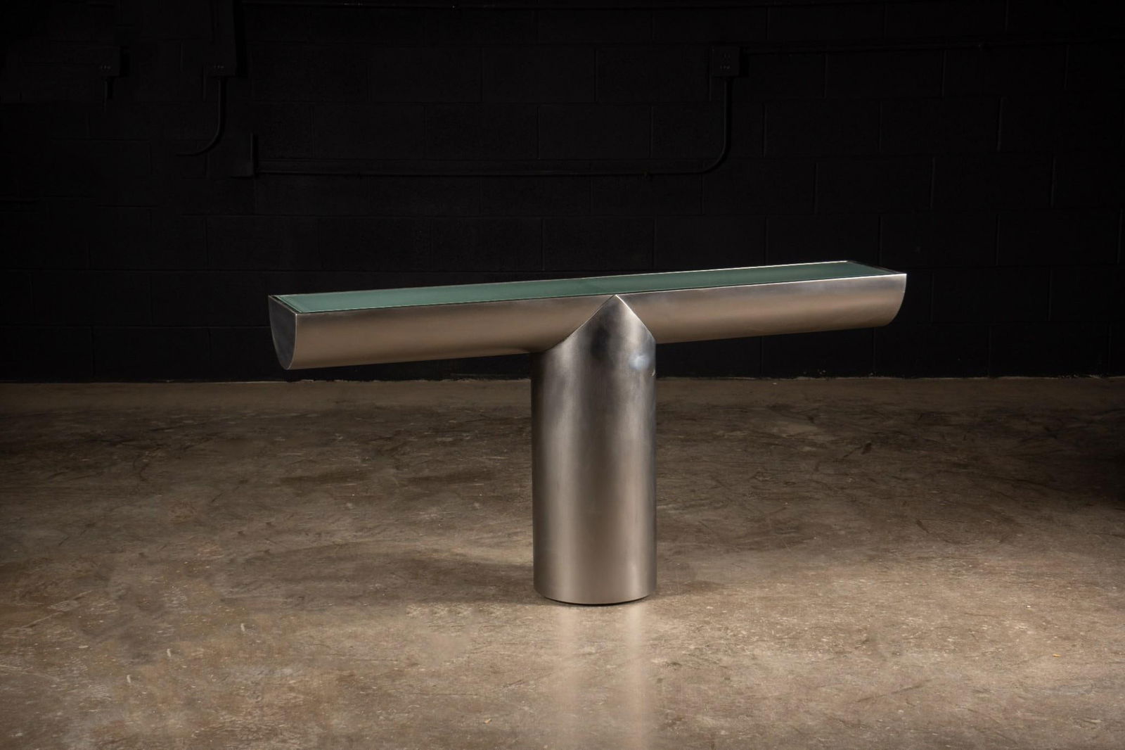 Vintage Modernist T-Console Table (1 of 6)