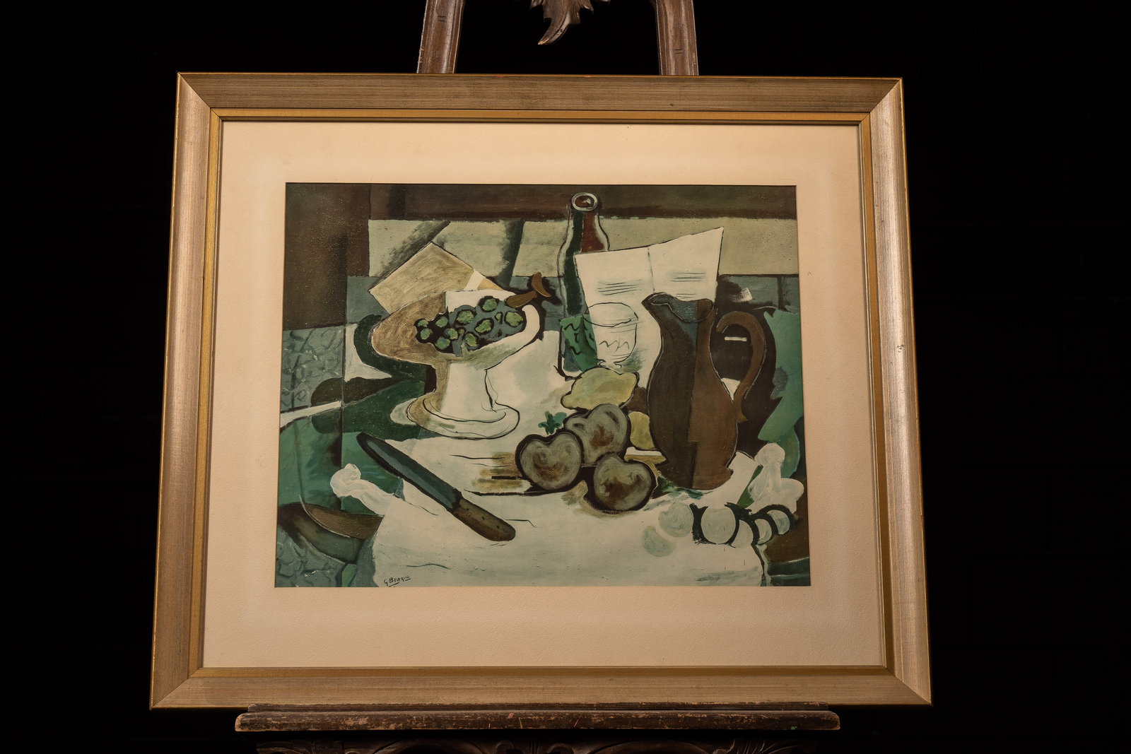 Food and Table Still Life by Georges Braque, Framed Print (1 of 4)