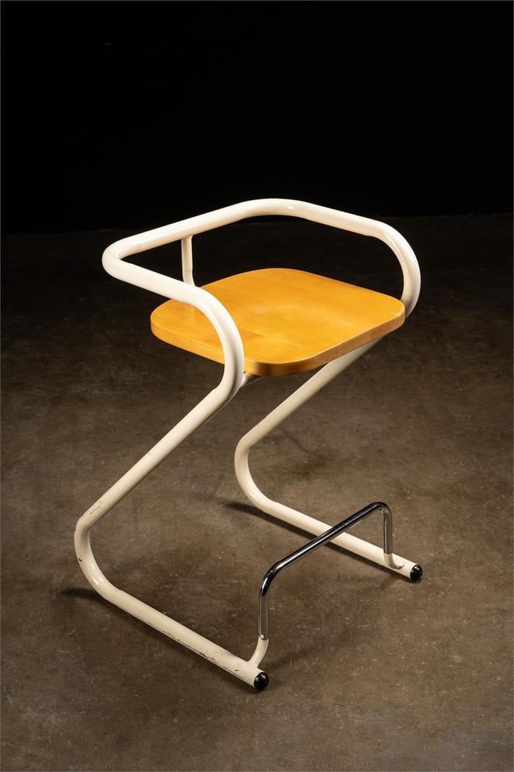 Post Modern Tubular "Z" Drafting Stool (1 of 8)