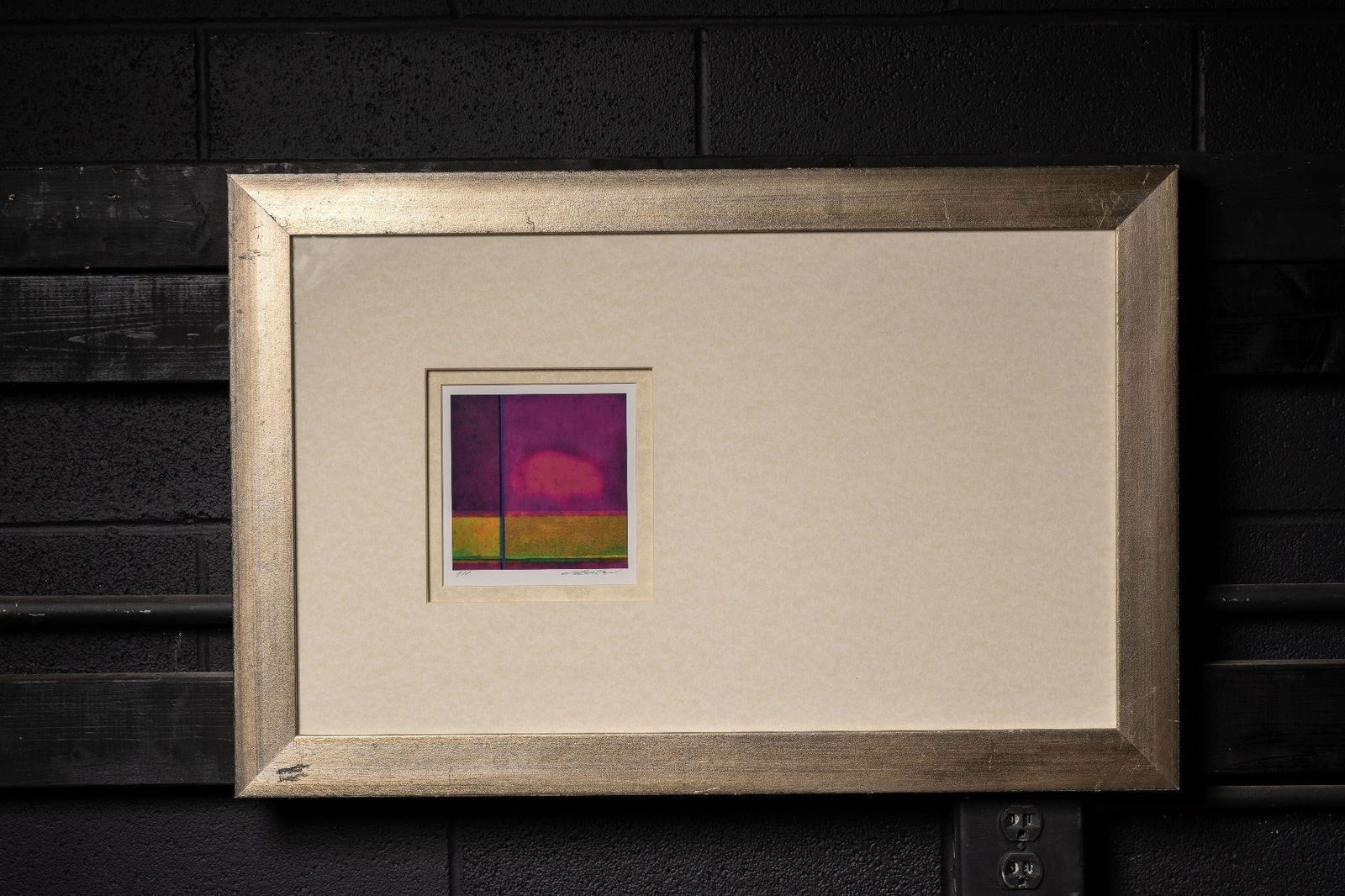 Purple Abstract Horizon | Signed Print, Framed (1 of 6)