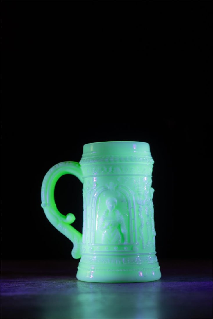 Uranium Glass Beer Stein by Westmoreland (1 of 5)