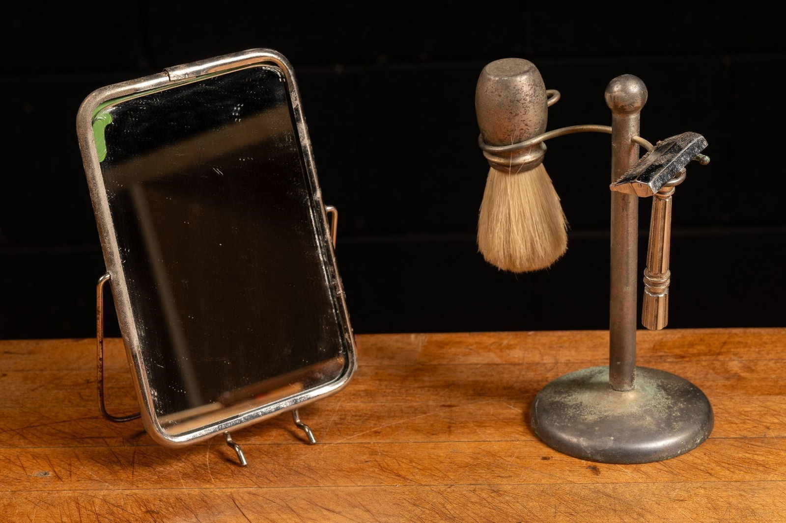 Early 1900s French Travel Shaving Set (1 of 6)
