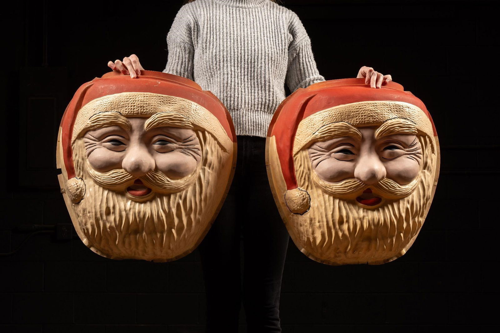 Vintage Blow Mold Santa Lamppost Cover (1 of 4)