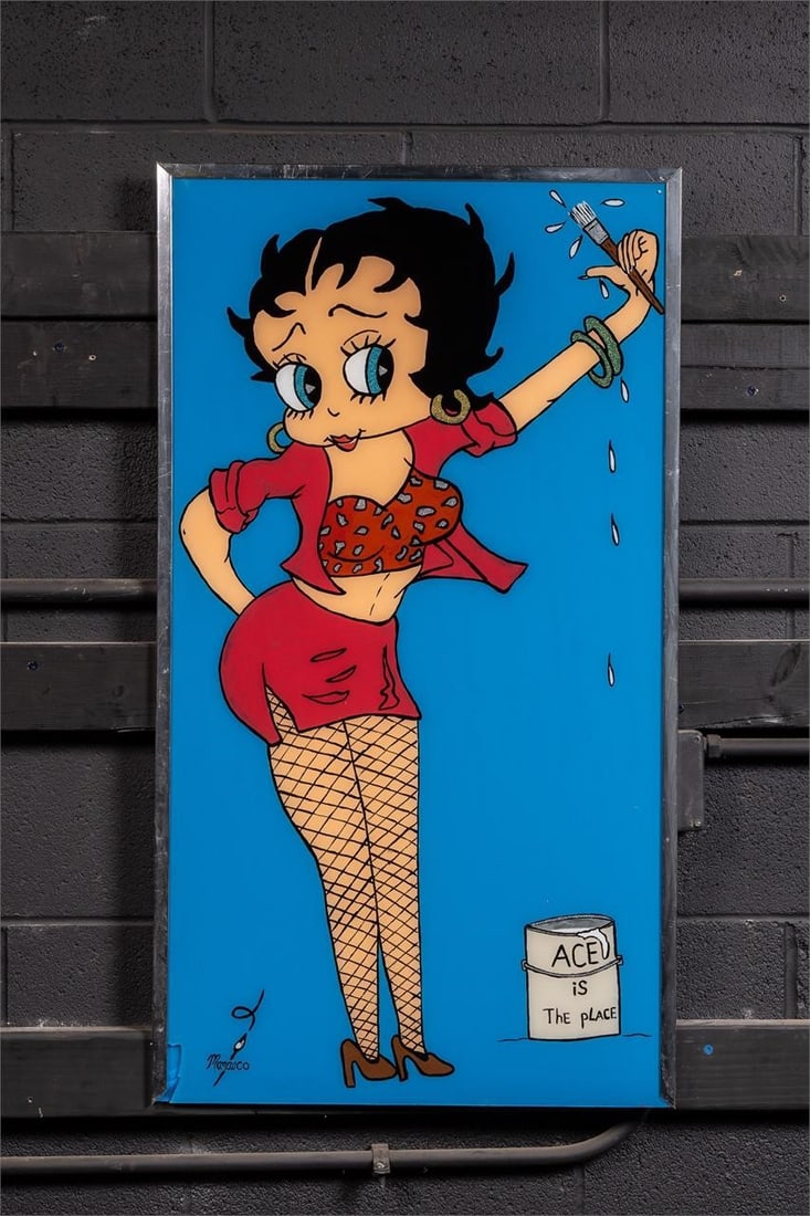 Betty Boop | Reverse On Glass Painting, Signed (1 of 7)