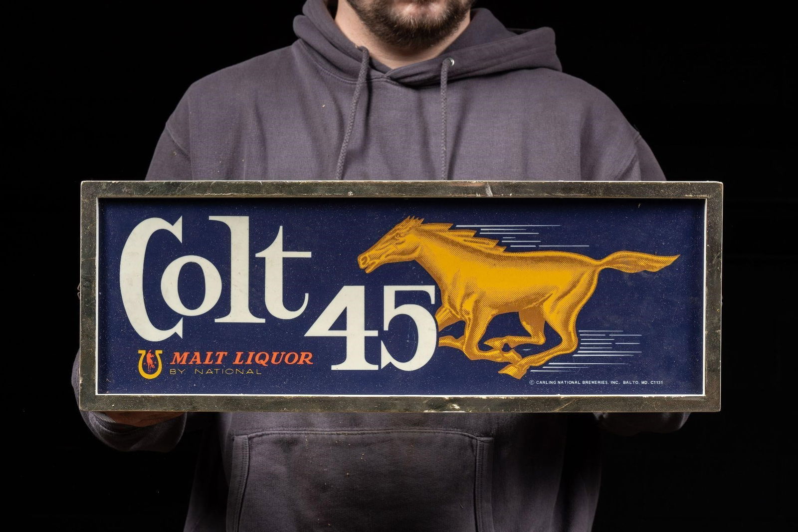 Colt 45 Malt Liquor Lighted Beer Sign (1 of 6)