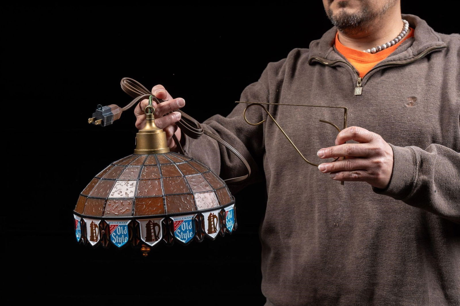 NOS Old Style Beer Wall Mount Plastic Lamp (1 of 4)