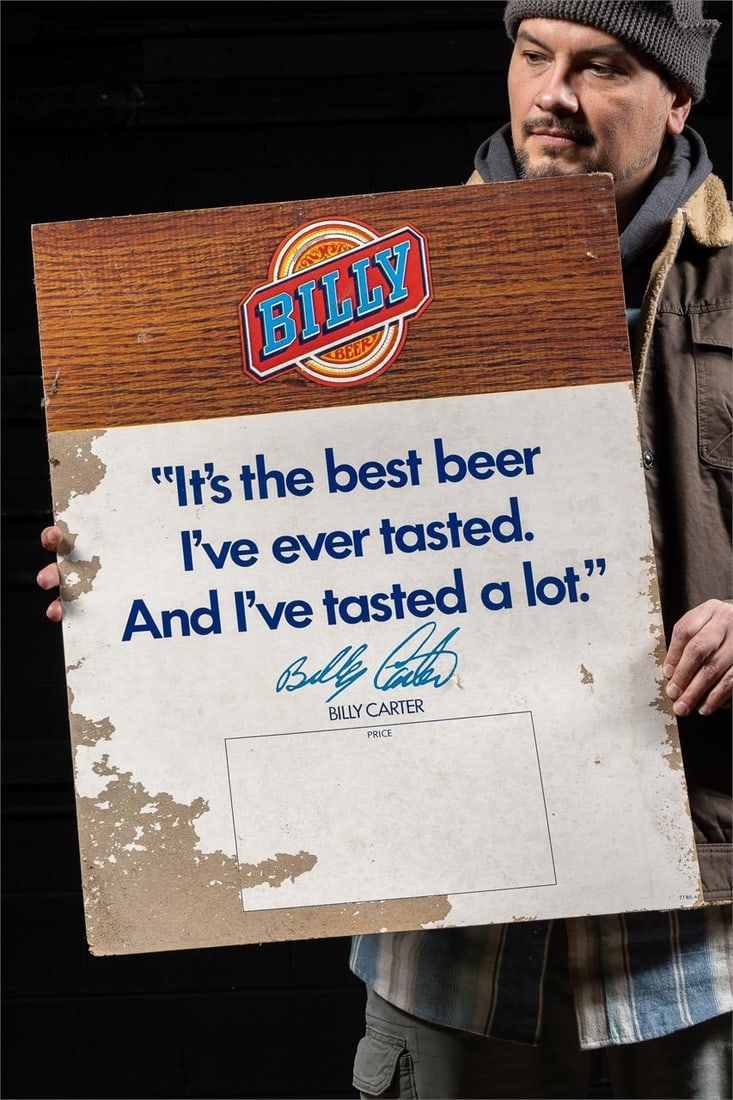Billy Beer Cardboard Sign (1 of 6)