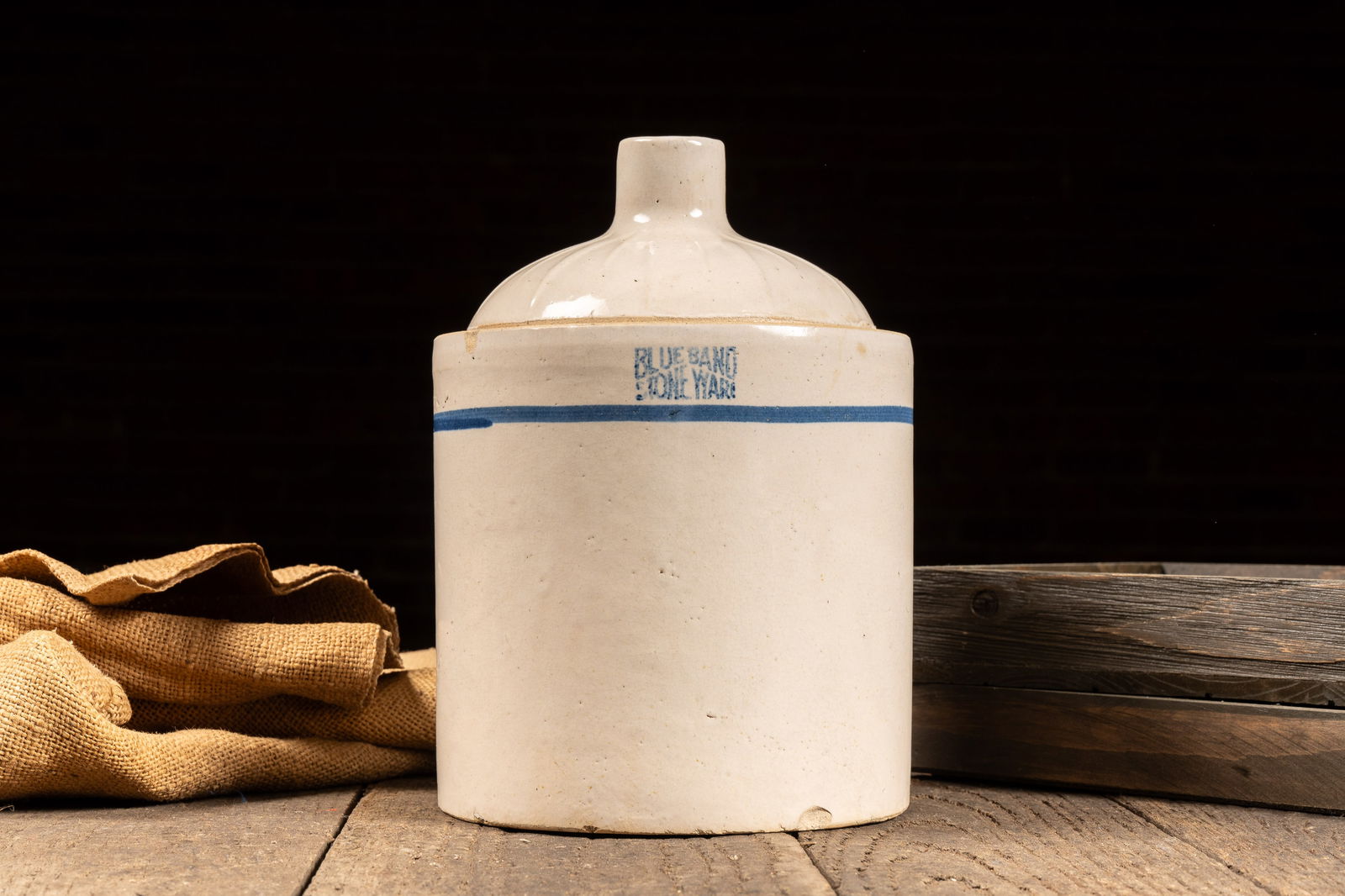 Blue Band Stoneware Jug (1 of 6)