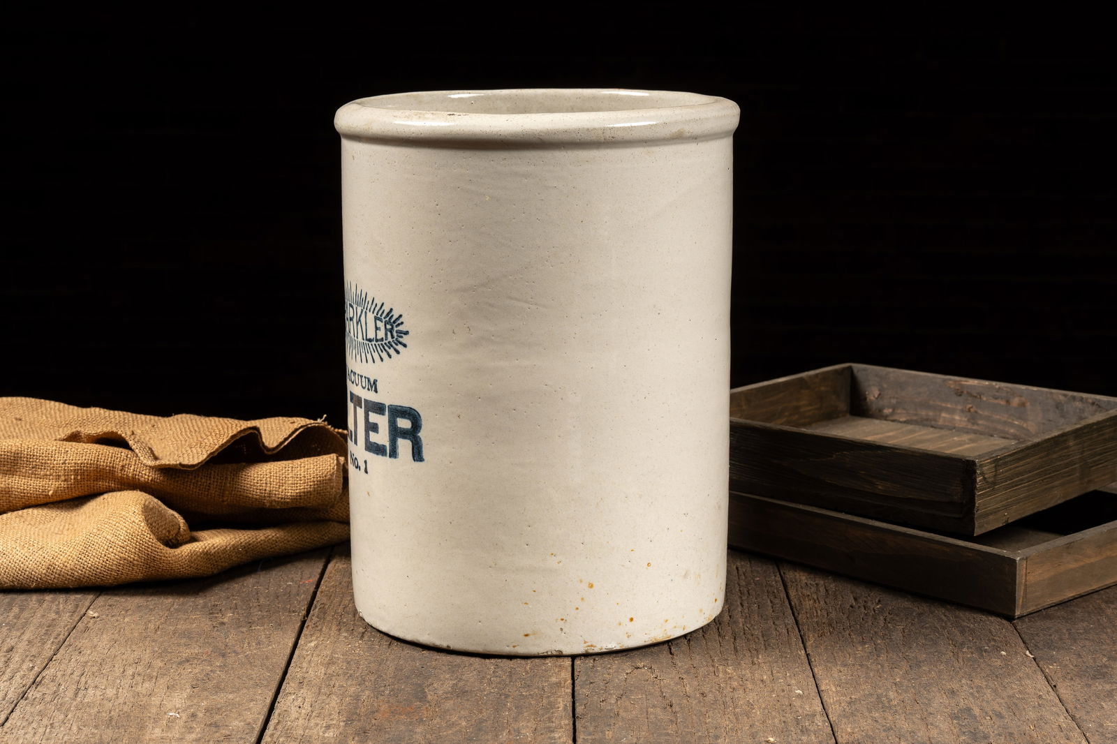 Sparkler Vacuum Filter Stoneware Crock - 4