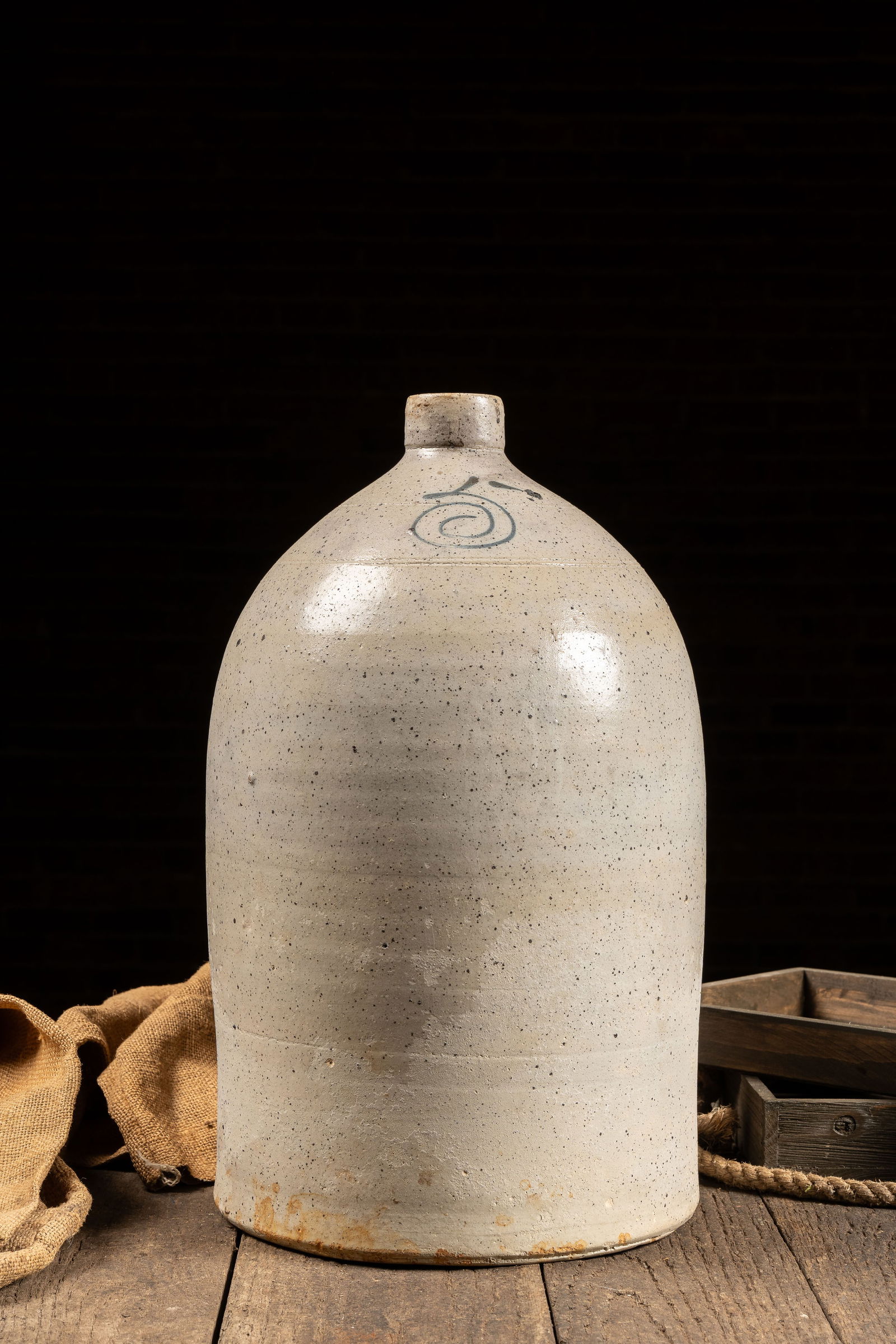 5 Gal. Speckled Stoneware Crock Jug (1 of 4)