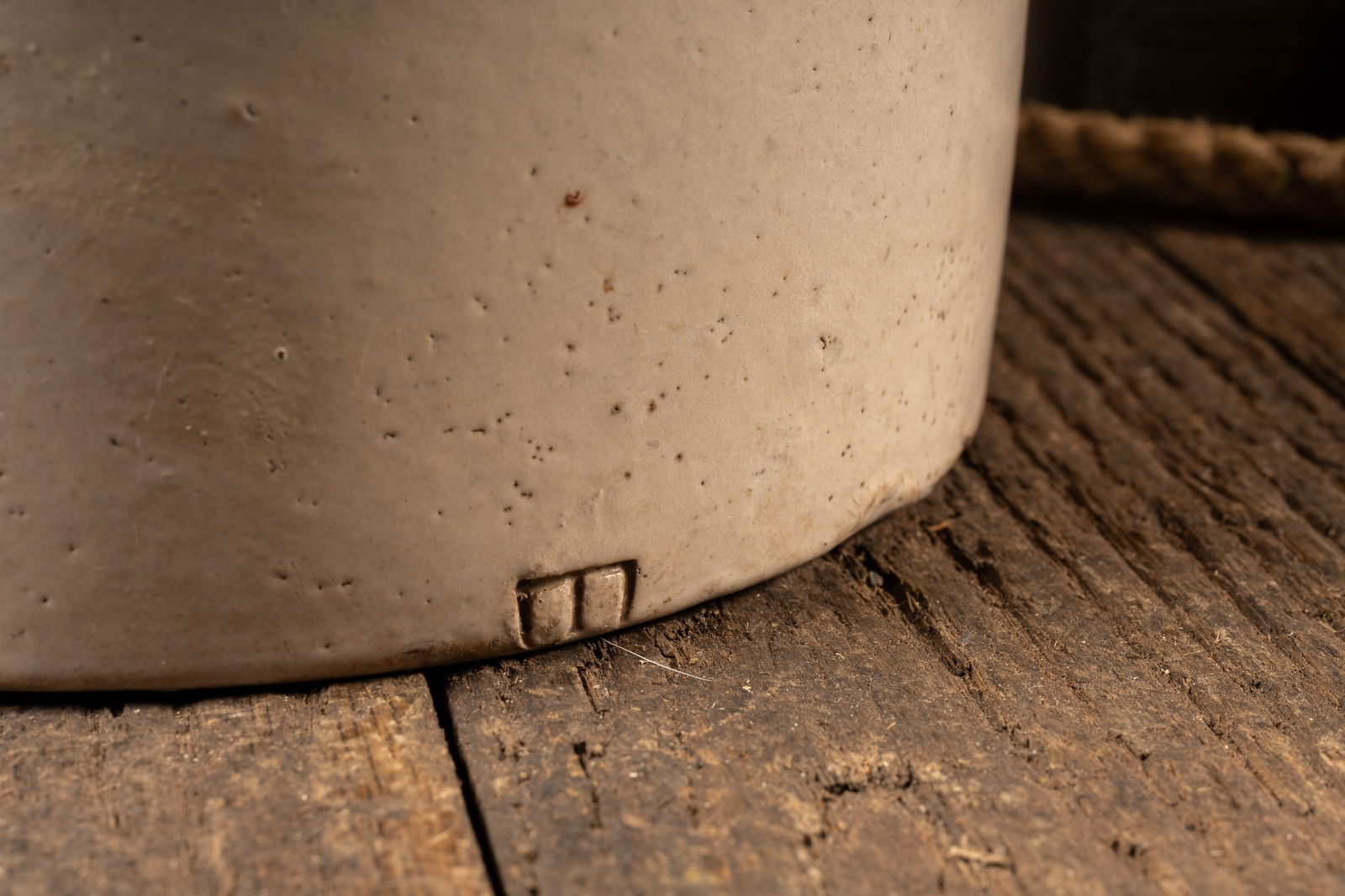 Unmarked Stoneware Crock Jug - 3