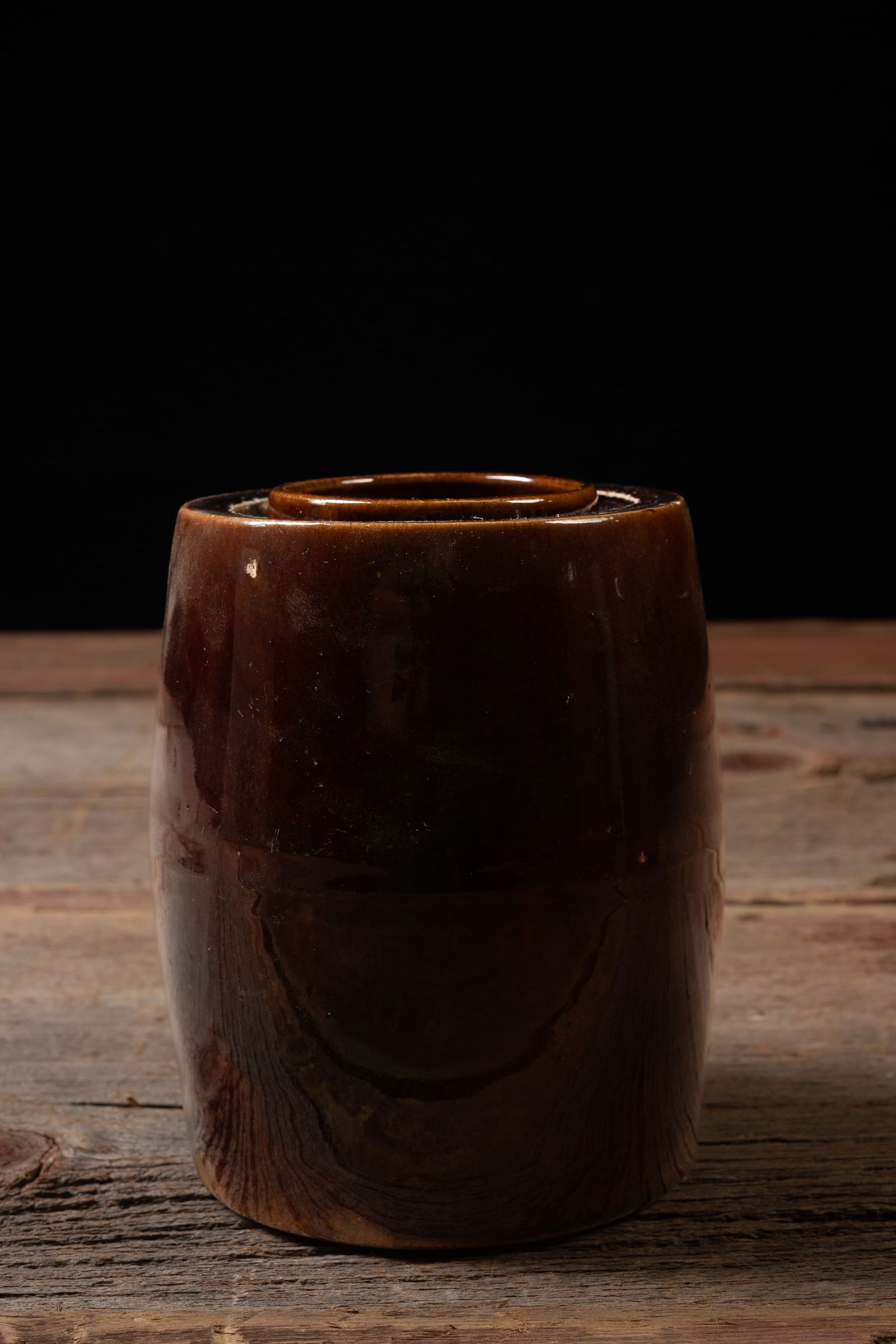 Three Glazed Stoneware Jars - 4