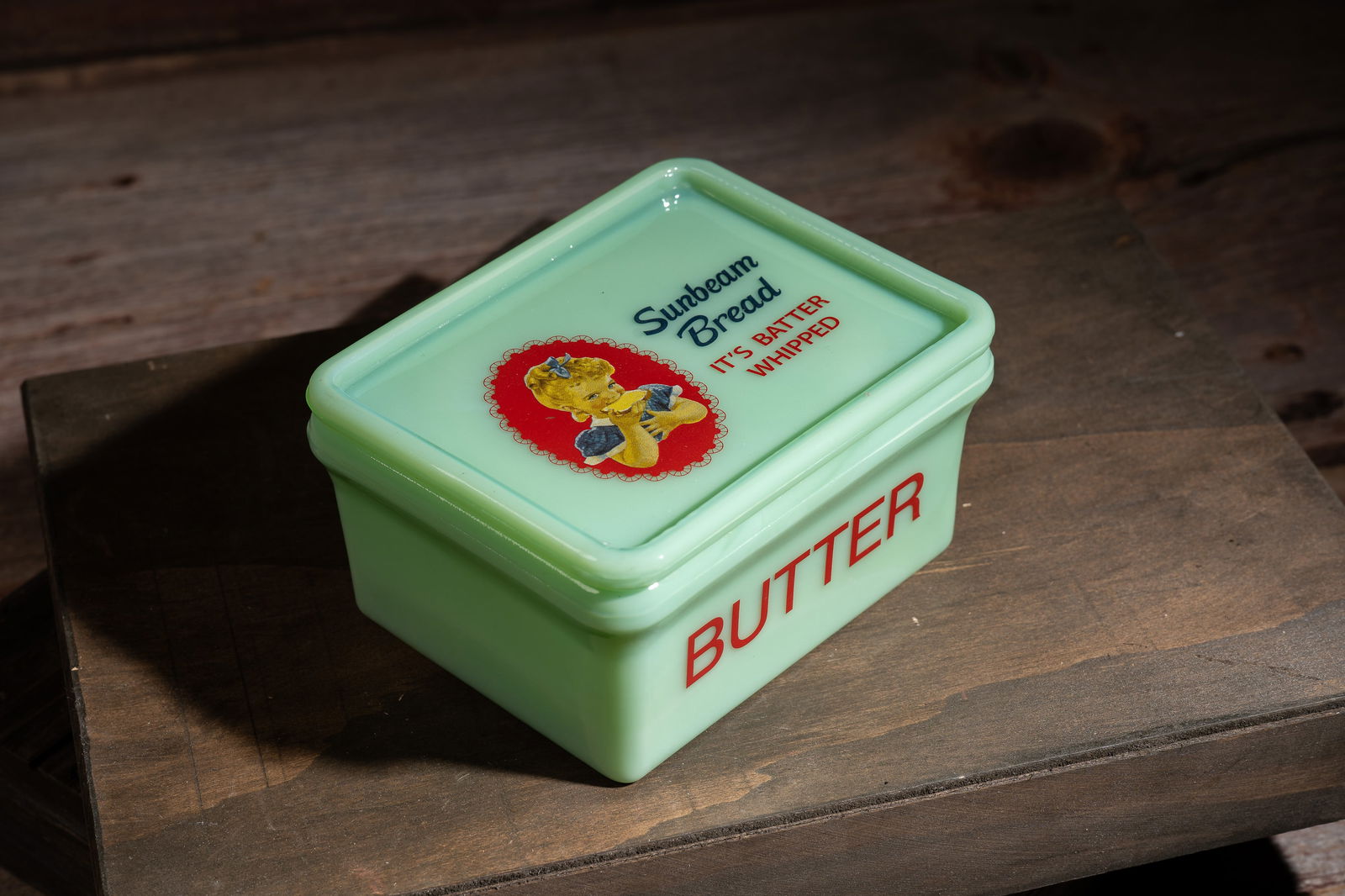 Contemporary Sunbeam Bread Lidded Butter Dish (1 of 4)
