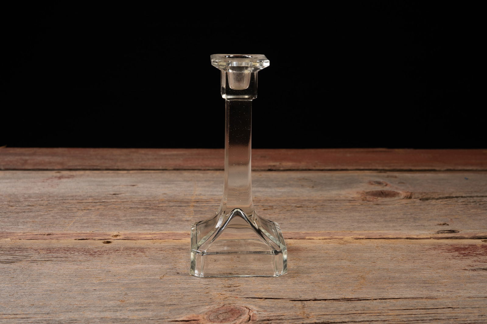 Turned Wood & Pressed Glass Candlesticks: **NOTE: Any shipping quotes provided on this screen are provided by Live Auctioneers. For an in-house shipping quote on this lot, please reach out to us at rockauctiongallery@gmail.com.** C-19213