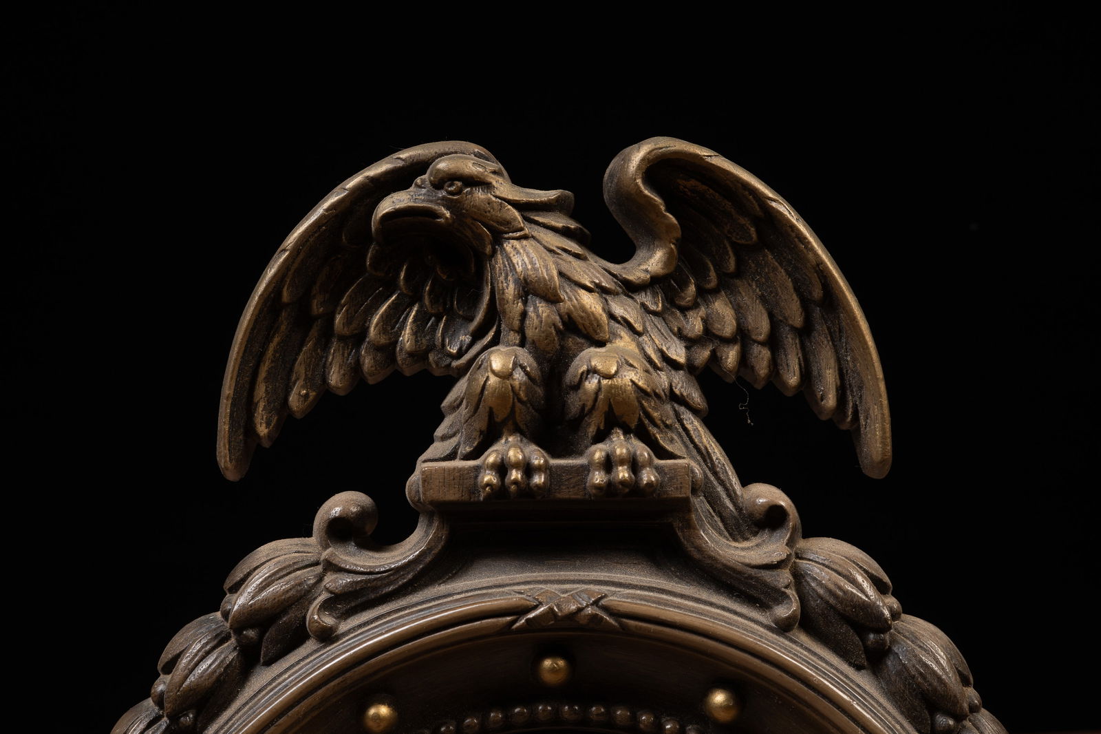 Federal Style Eagle Convex Wall Mirror - 3