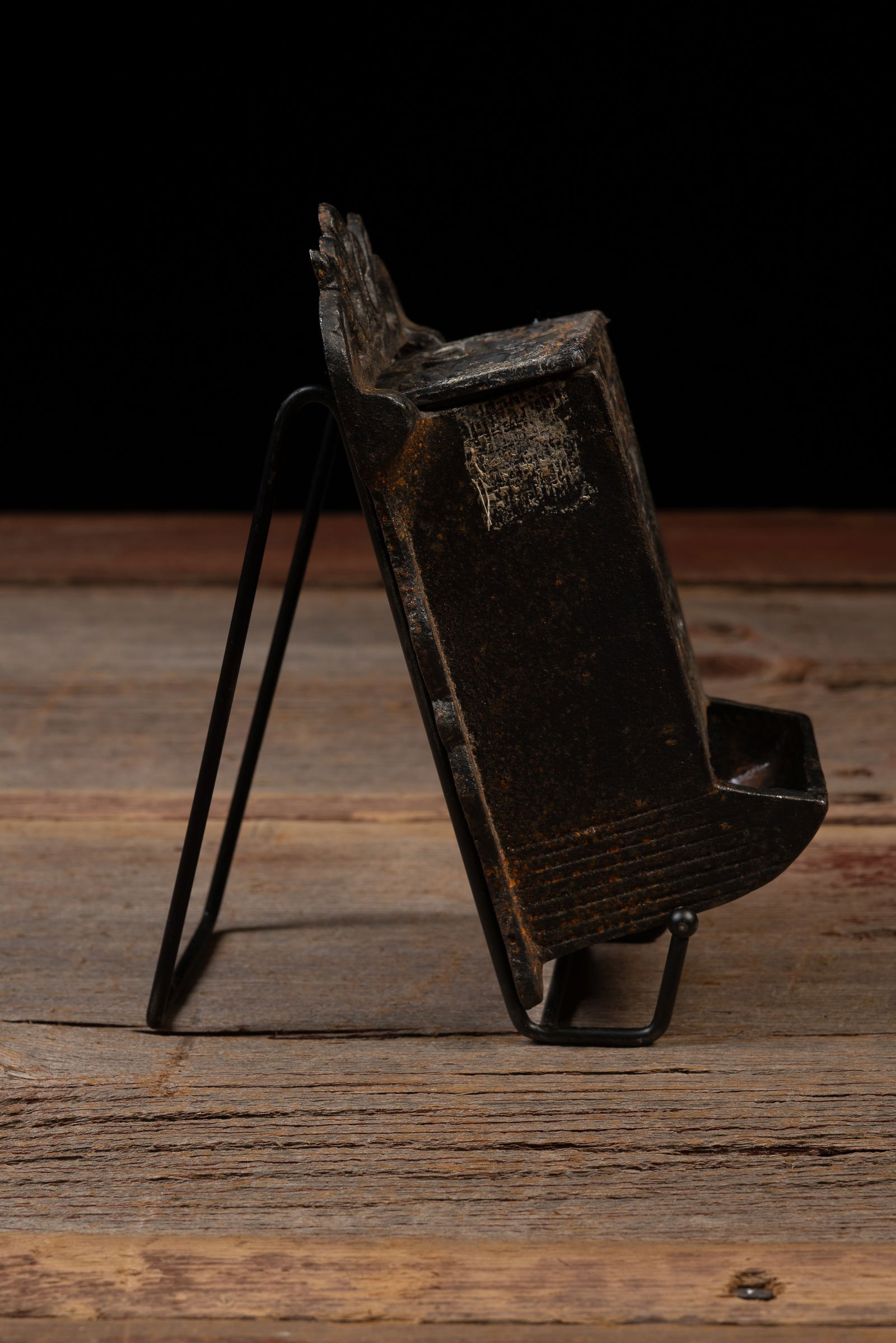 Cast Iron Wall Mount Match Safe - 2