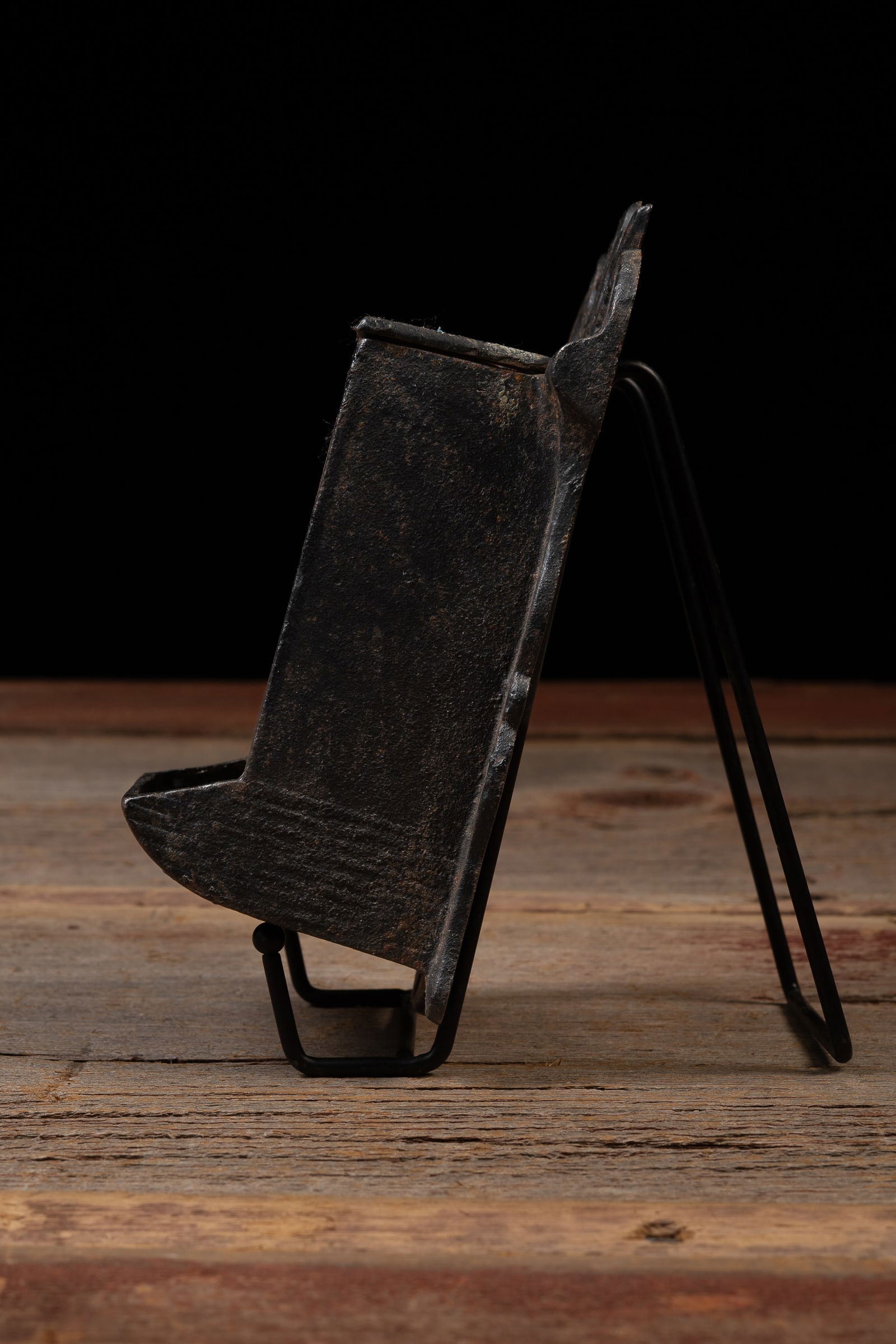 Cast Iron Wall Mount Match Safe - 3