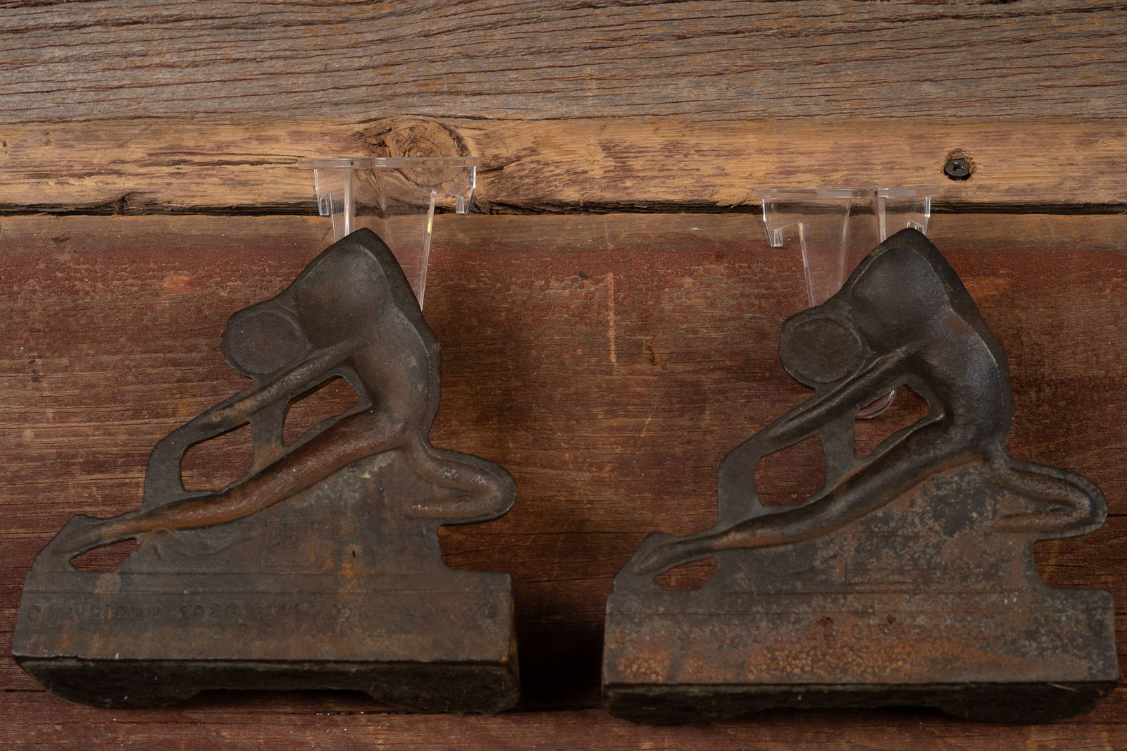 Art Deco Bronze Figural Bookends - 4