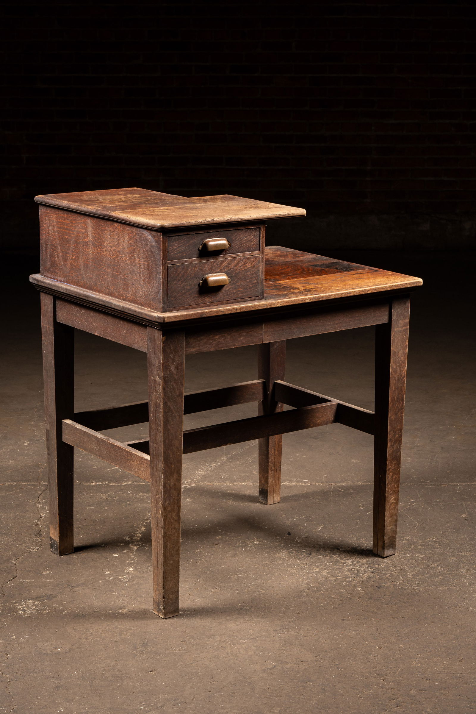 Antique Quartersawn Oak Cash Register Stand: **NOTE: Any shipping quotes provided on this screen are provided by Live Auctioneers. For an in-house shipping quote on this lot, please reach out to us at rockauctiongallery@gmail.com.** C-19249 A