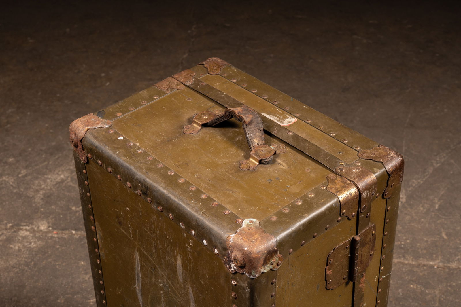 Olive Green Steamer Chest - 3