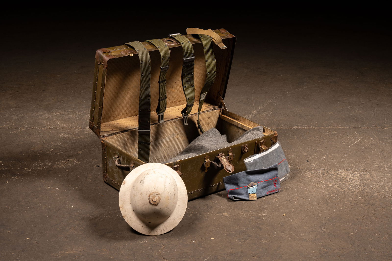 Olive Green Steamer Chest - 6