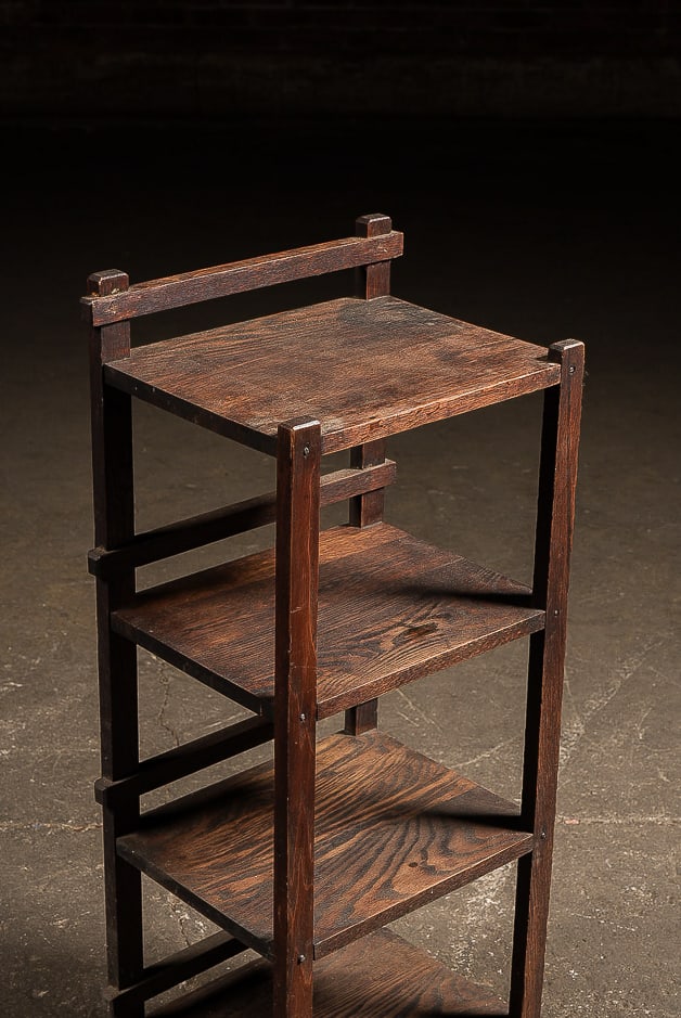 Mission-Style Open Bookcase - 2