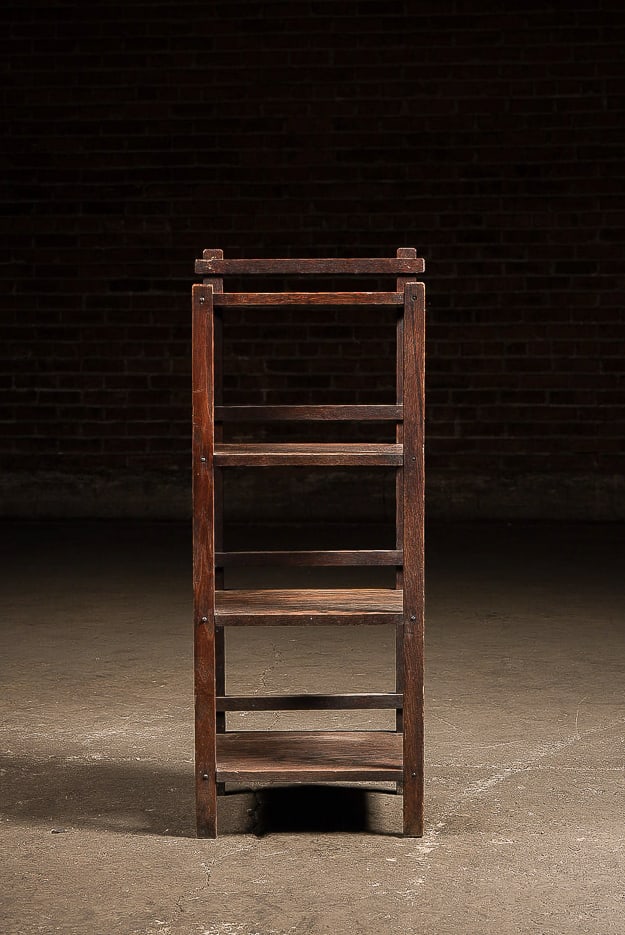 Mission-Style Open Bookcase - 3