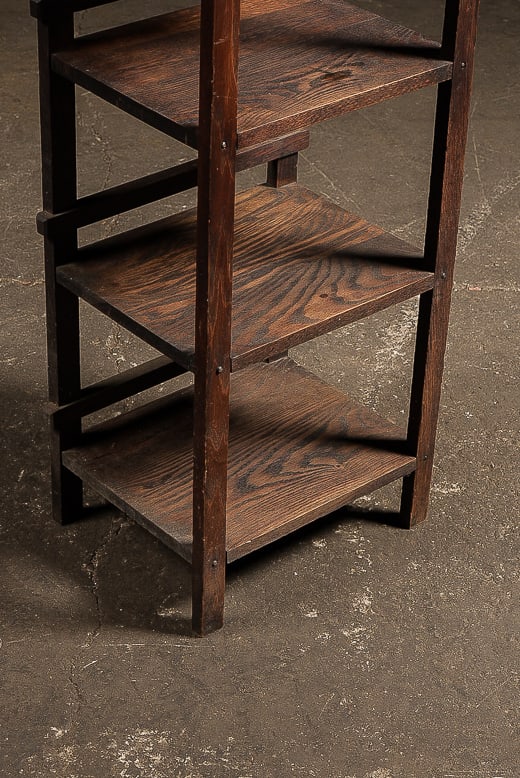 Mission-Style Open Bookcase - 5