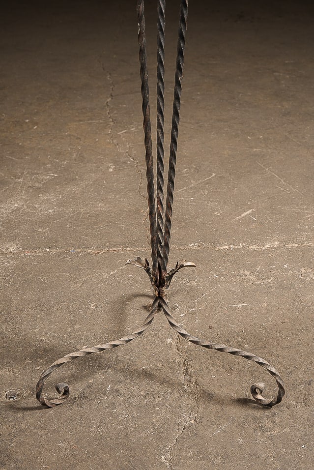 Twisted Iron Floor Stand - 3