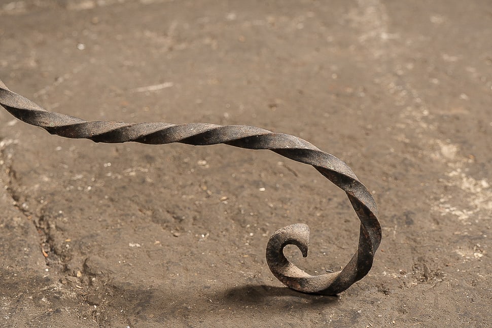 Twisted Iron Floor Stand - 5