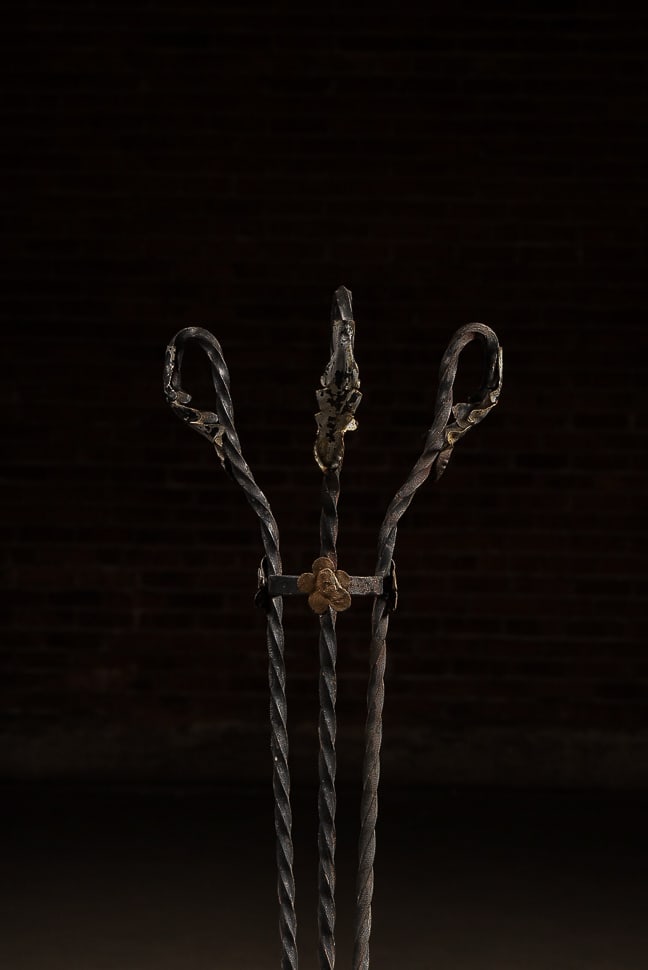 Twisted Iron Floor Stand - 6