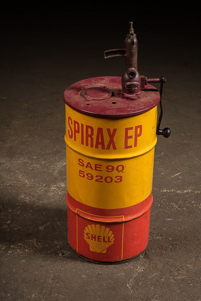 Shell Spirax EP Oil Drum with Hand Pump - 2