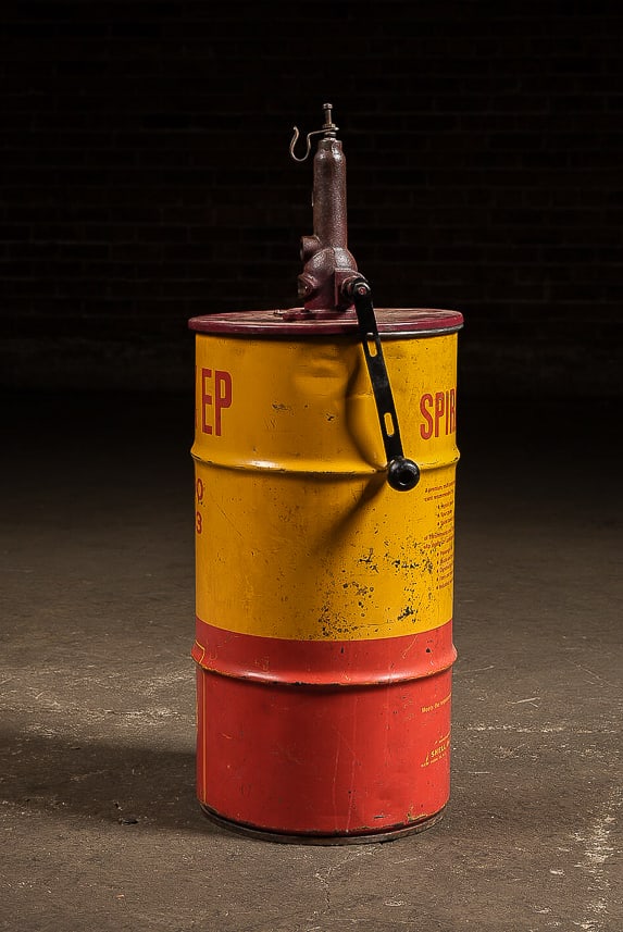 Shell Spirax EP Oil Drum with Hand Pump - 6