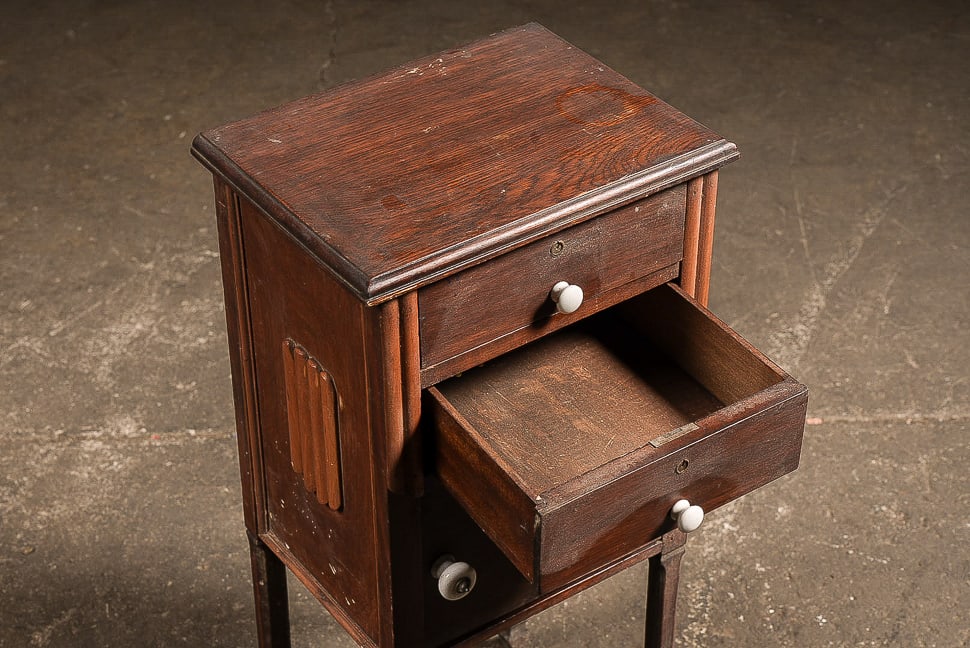 Wood Bedside Cabinet - 4