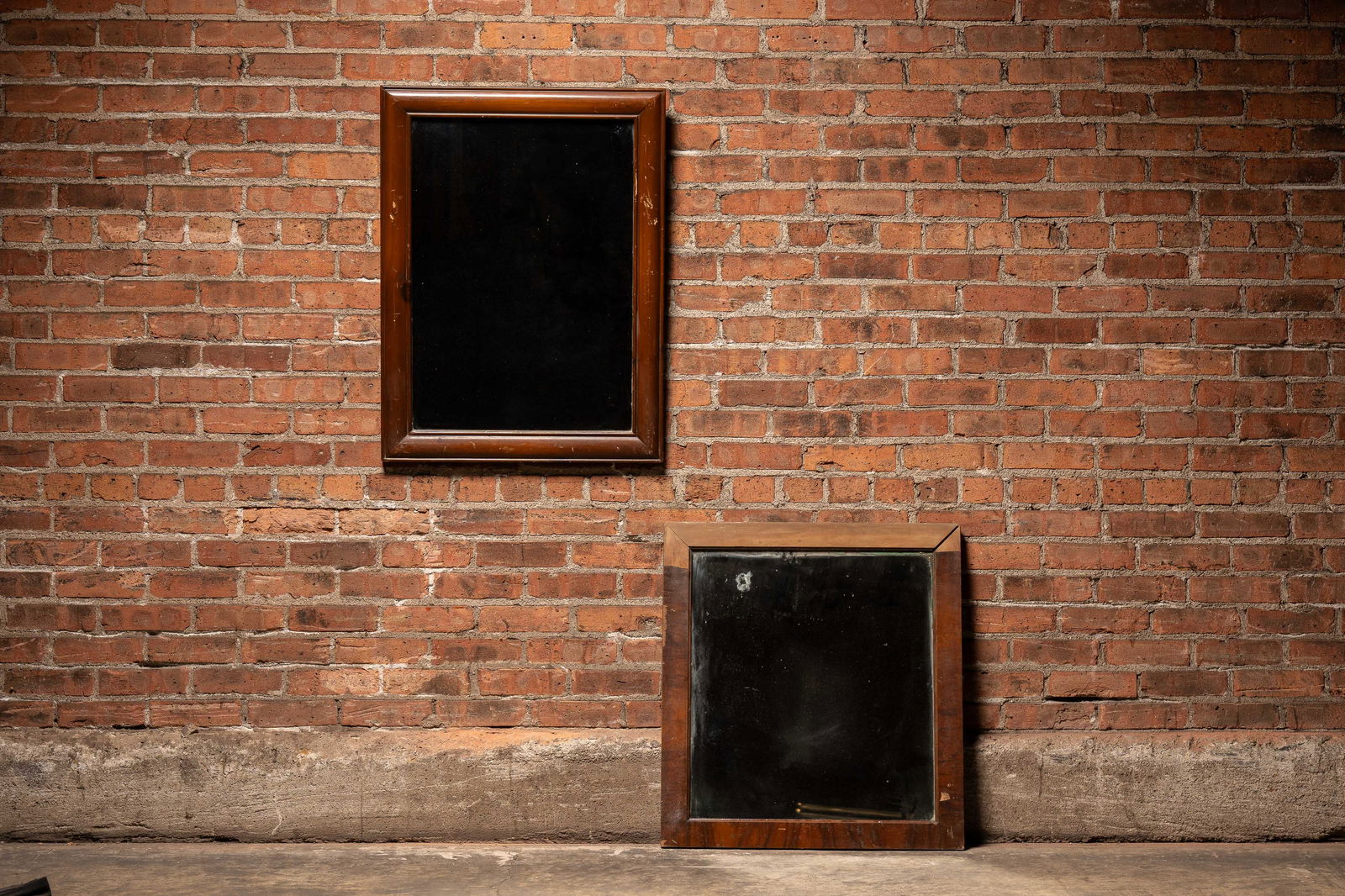 Lot of Two Vintage Mirrors: **NOTE: Any shipping quotes provided on this screen are provided by Live Auctioneers. For an in-house shipping quote on this lot, please reach out to us at rockauctiongallery@gmail.com.** 