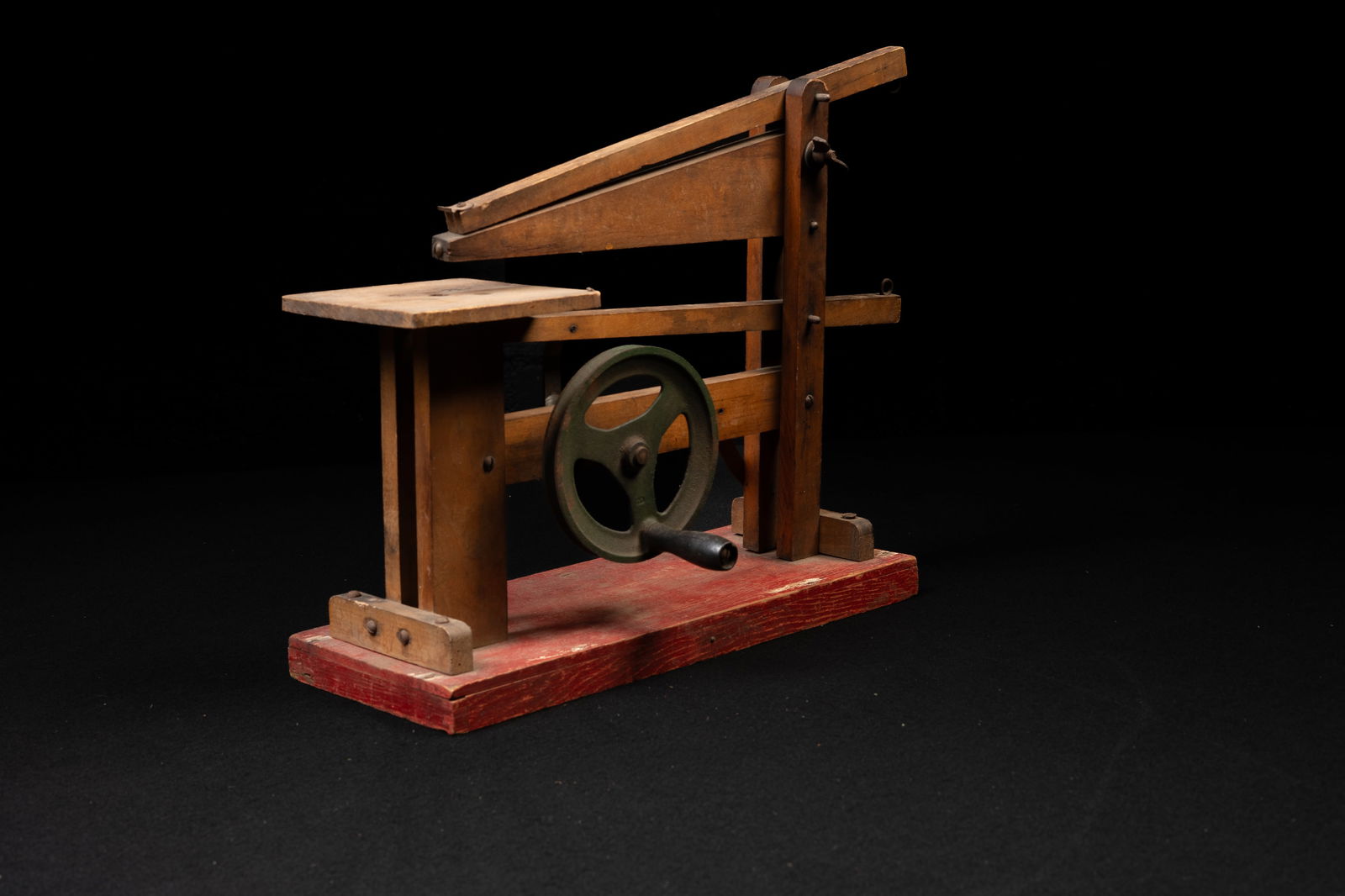 Primitive 19th Century Wooden Scroll Jig Saw (1 of 4)
