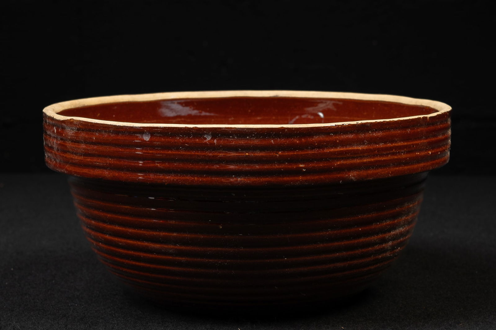 Redware Slip Glazed Mixing Bowl (1 of 4)