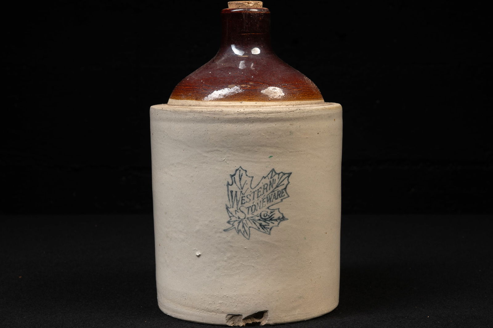 Western Stoneware Two-Tone Salt Glaze Jug (1 of 8)