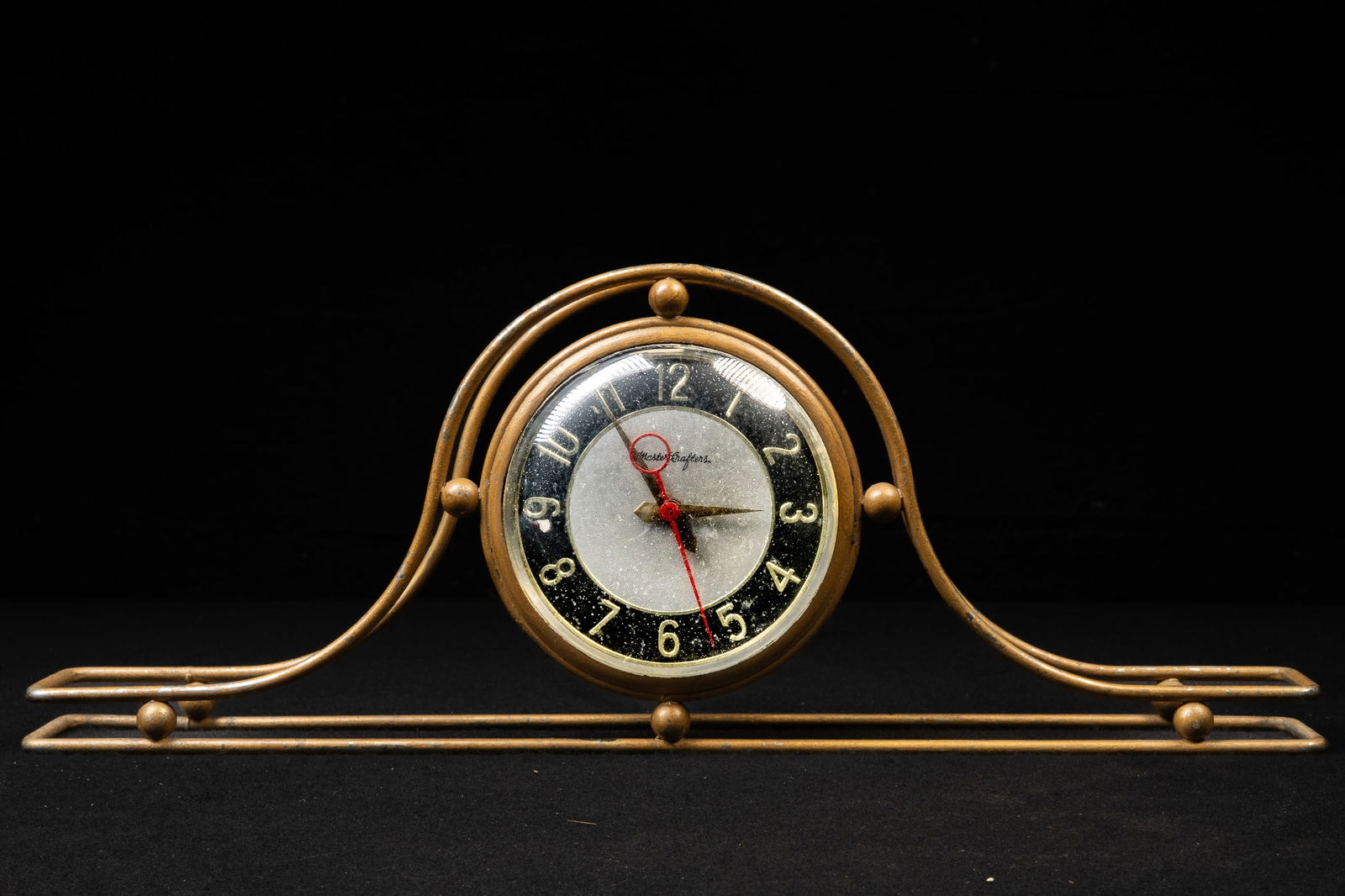 MCM MasterCrafters Brass Mantel Clock (1 of 7)